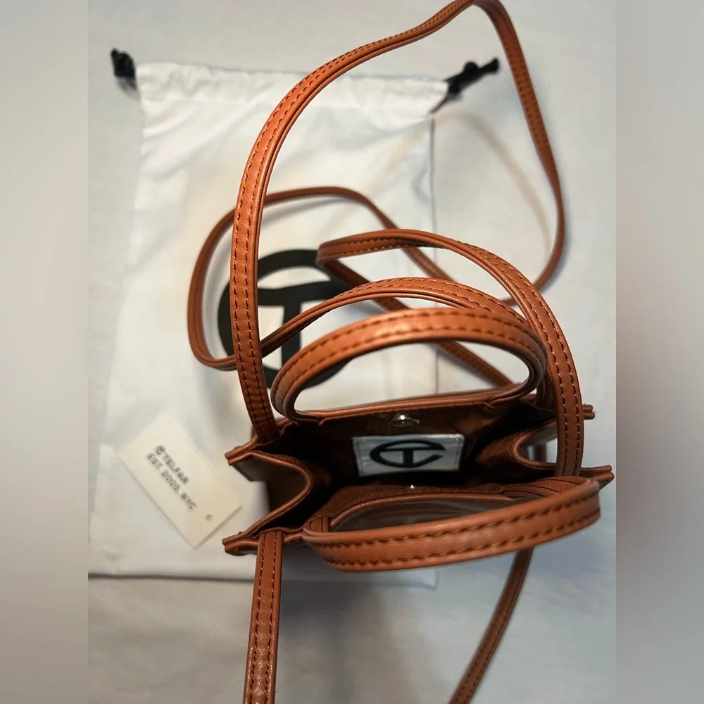 Telfar Small Tan Shopping Bag - Picture 4 of 8